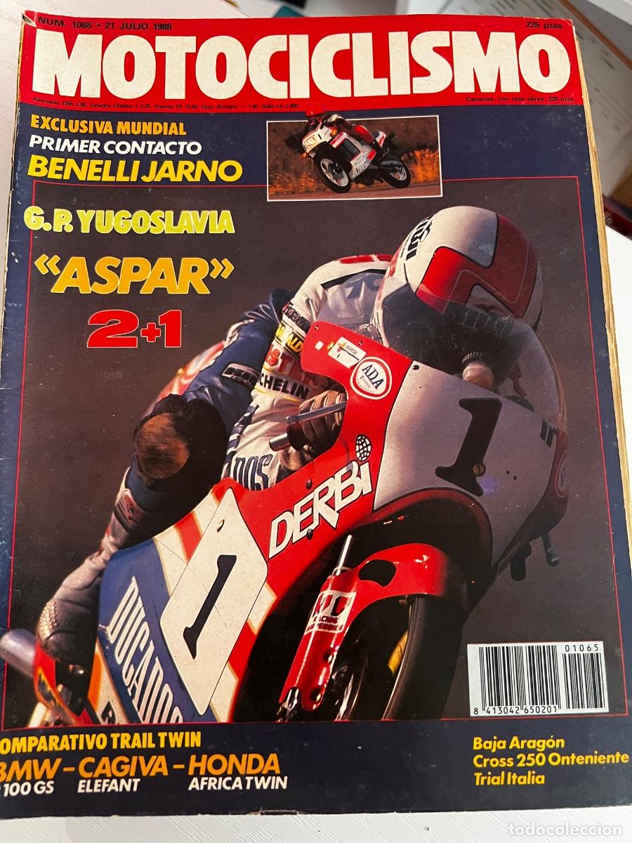 Coches y motocicletas: MOTOCICLISMO. N&ordm; 1065. A&Ntilde;O 1988. PRUEBA: BENELLI 125 JARNO. G.P. YUGOSLAVIA. CIRCUITO DEL .... LEER.