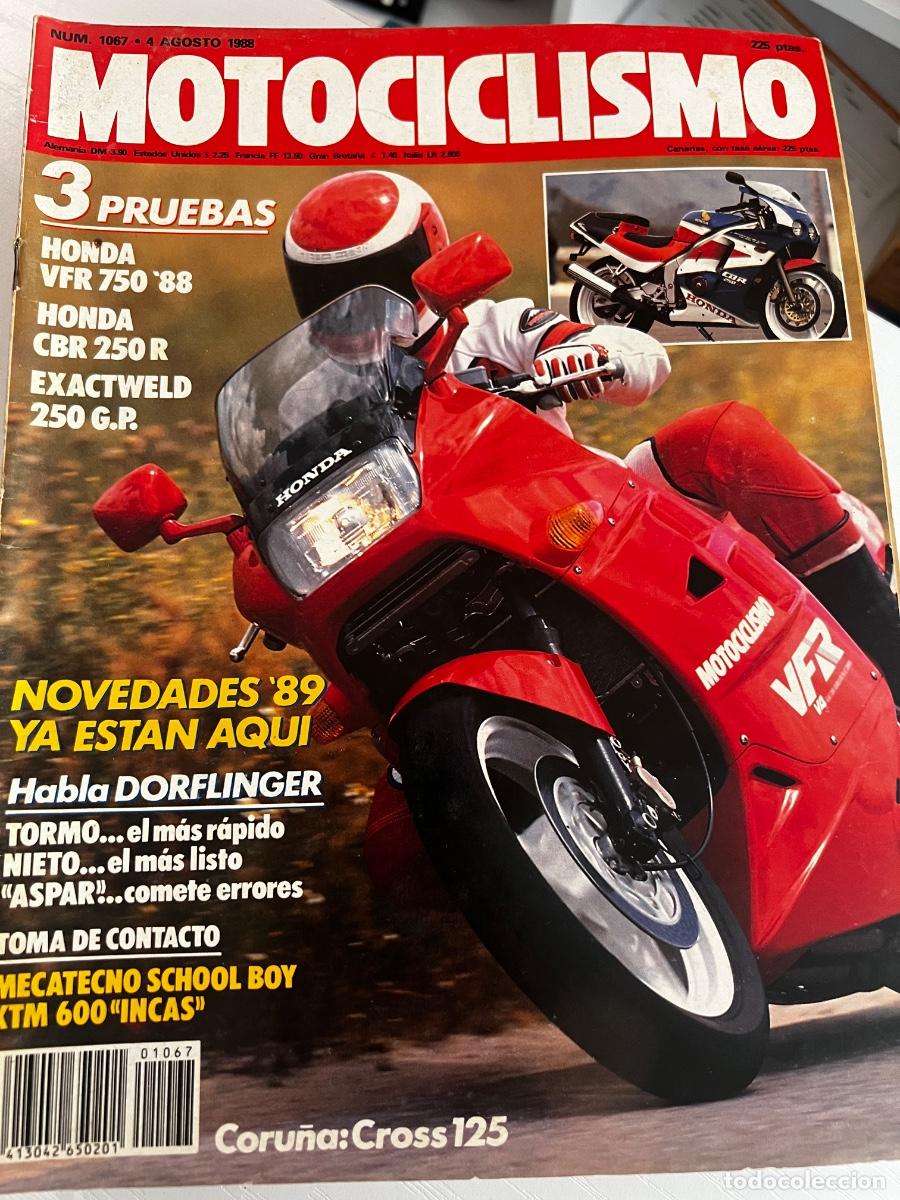 Coches y motocicletas: MOTOCICLISMO. N&ordm; 1067. AGOSTO 1988. PRUEBA: HONDA CBR 250 R. ENTREVISTA: CARLOS CARD&Uacute;S.... LEER.