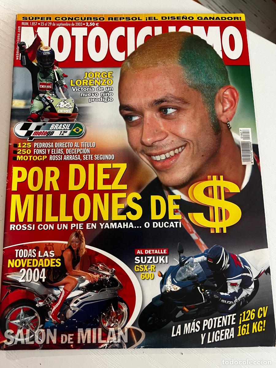 Coches y motocicletas: MOTOCICLISMO. N&deg; 1857. SEPTIEMBRE 2003. ROSSI CON UN PIE EN YAMAHA O DUCATI.