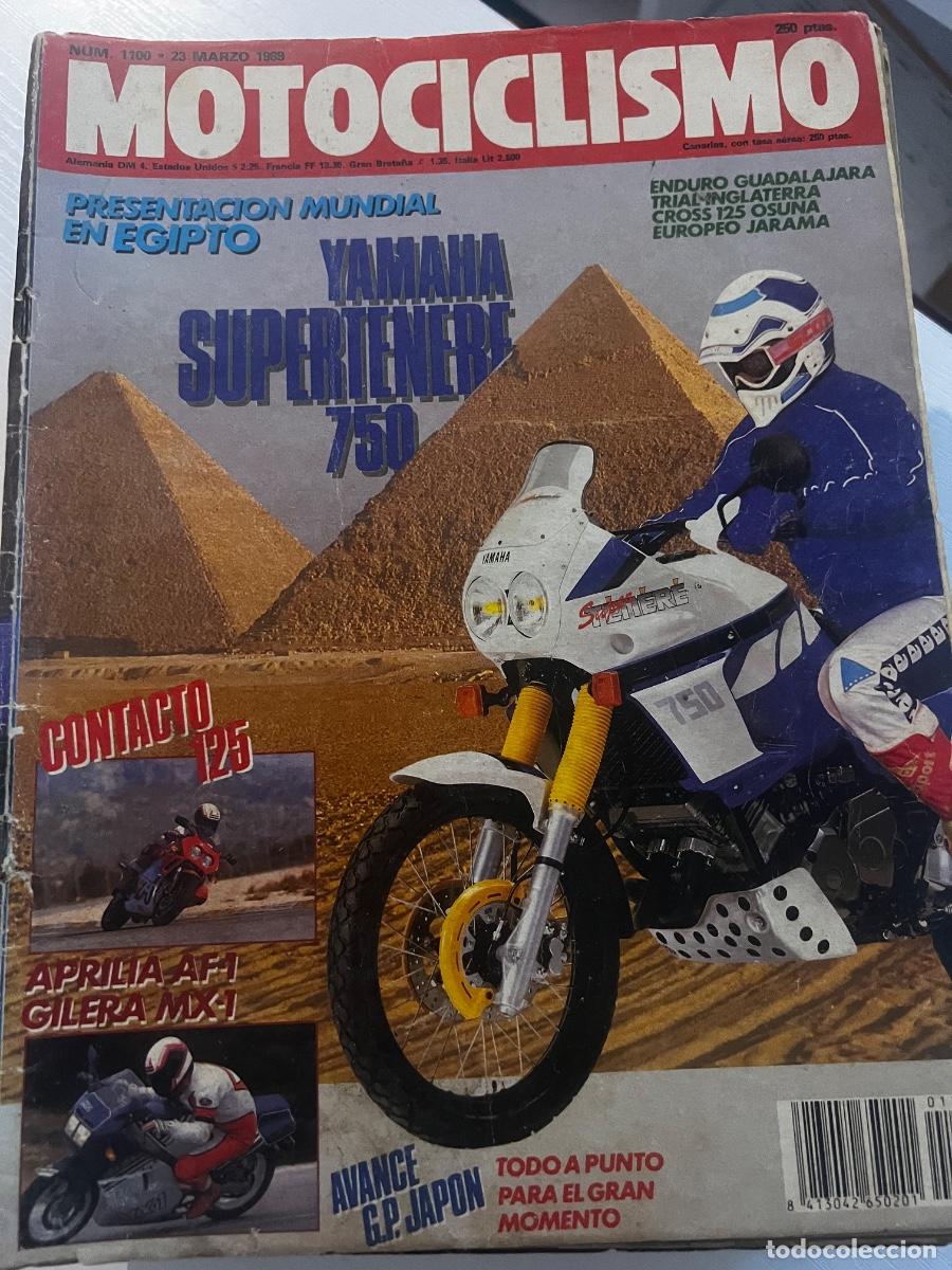 Coches y motocicletas: MOTOCICLISMO. N&ordm; 1100. MARZO 1989. PRUEBA: YAMAHA 750 S&Uacute;PER TENER&Eacute;. APRILIA AF-1 125. LEER