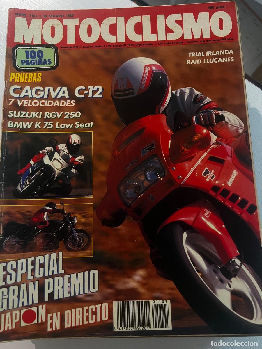 Coches y motocicletas: MOTOCICLISMO. N&ordm; 1101. MARZO 1989. CAGIVA C-12. G.P. JAP&Oacute;N. TRIAL IRLANDA. SUZUKI RGV 250. LEER