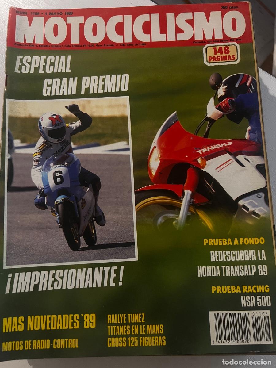 Coches y motocicletas: MOTOCICLISMO. N&ordm; 1106. A&Ntilde;O 1989. PRUEBA: HONDA NSR 500. RALLYE DE T&Uacute;NEZ. NUEVO MOTOR ROTATIVO. LEER
