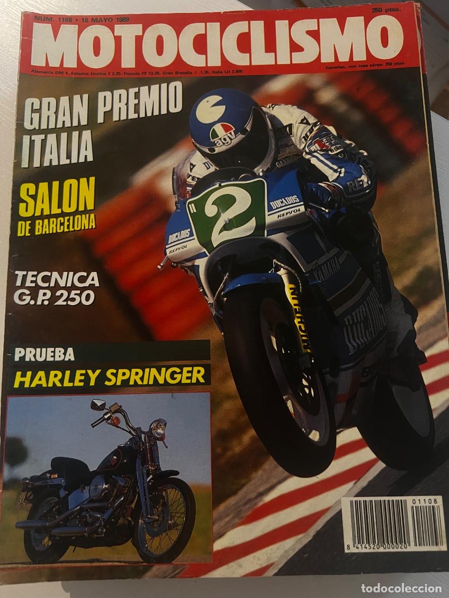 Coches y motocicletas: MOTOCICLISMO. N&ordm; 1108. MAYO 1989. GP ITALIA. T&Eacute;CNICA GP 250. HARLEY SPRINGER. ENDURO EN ESPA&Ntilde;A. LEER