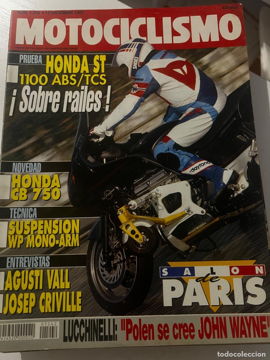 Coches y motocicletas: MOTOCICLISMO. N&ordm; 1242. A&Ntilde;O 1991. HONDA CB 750. AGUSTI VALL. HONDA DOMINATOR. KAWASAKI MONO-AR.. LEER