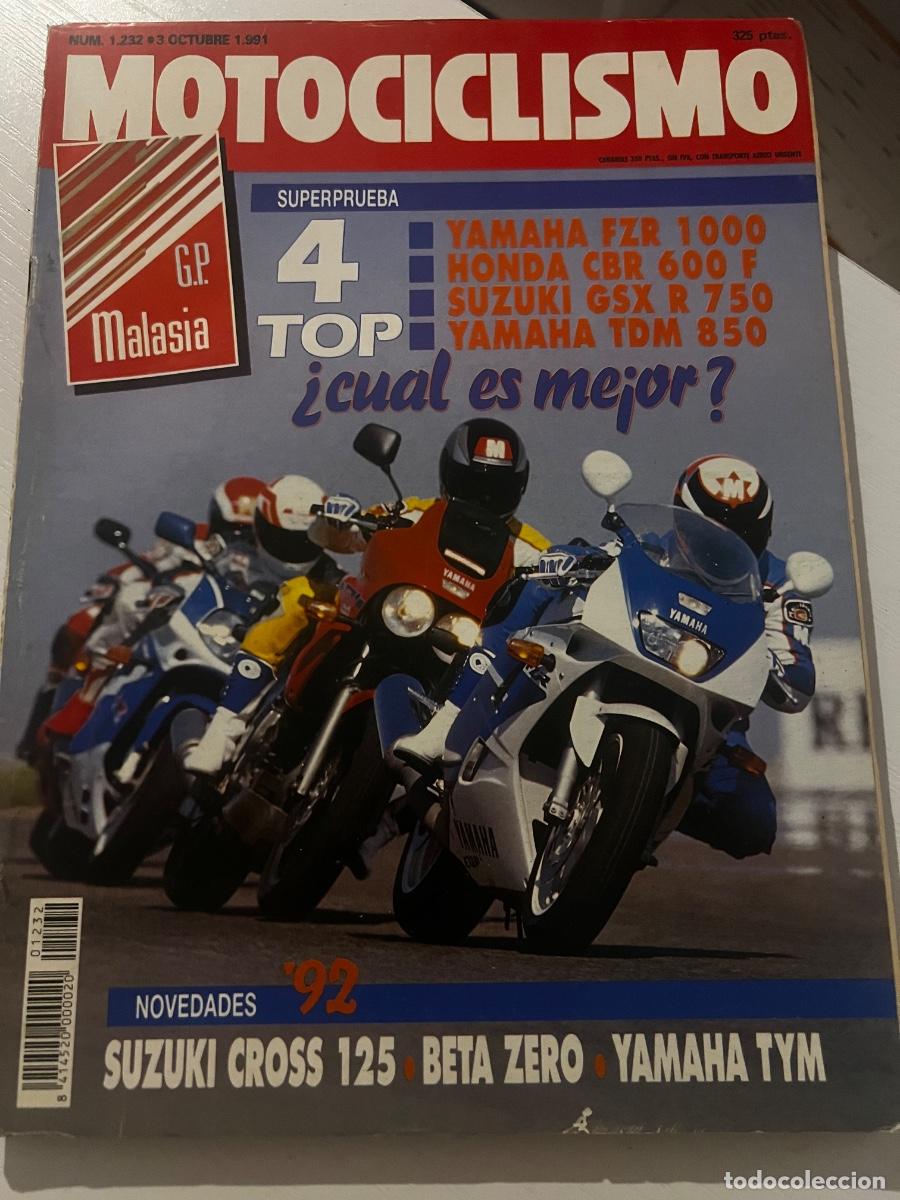 Coches y motocicletas: MOTOCICLISMO. N&ordm; 1232. OCTUBRE 1991. GRAN PREMIO MALASIA. NOVEDADES SUZUKI CROSS 125. YAMAHA. LEER