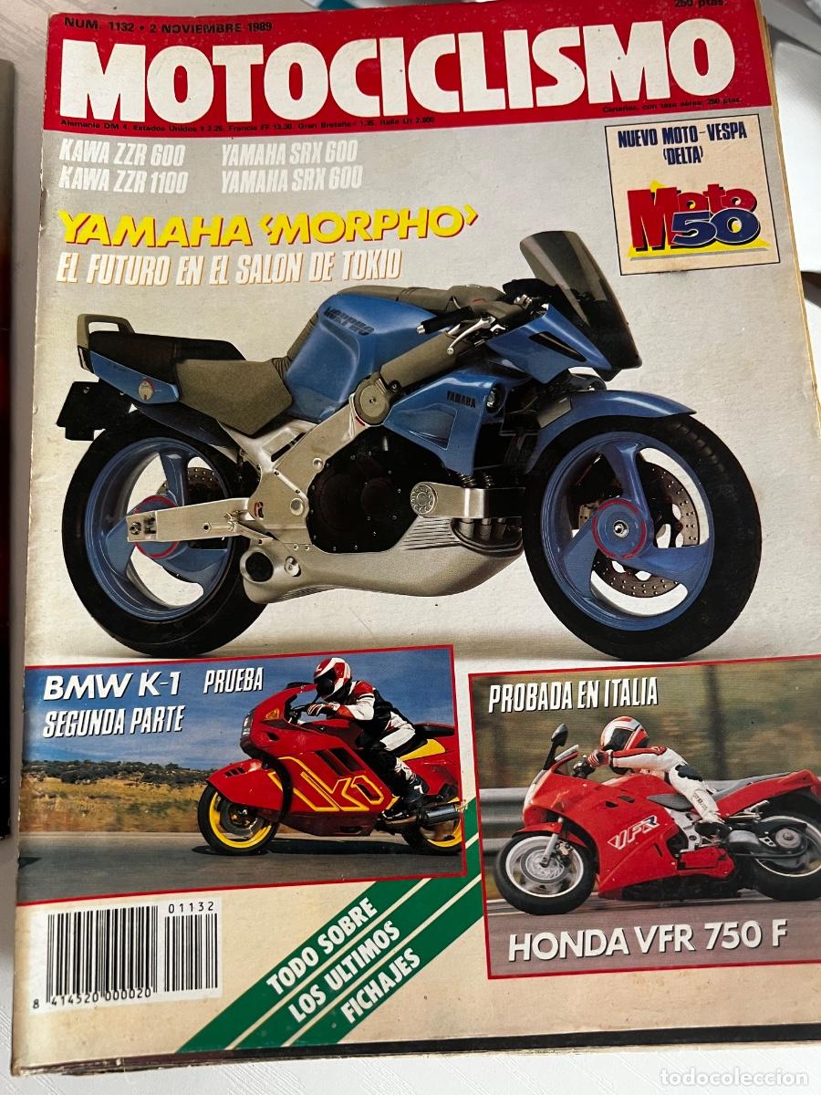 Coches y motocicletas: MOTOCICLISMO. N&ordm; 1132. A&Ntilde;O 1989. KAWA ZZR 600. KAWA ZZR 1100. YANAHA SRX 600. BMW K-1.... LEER.