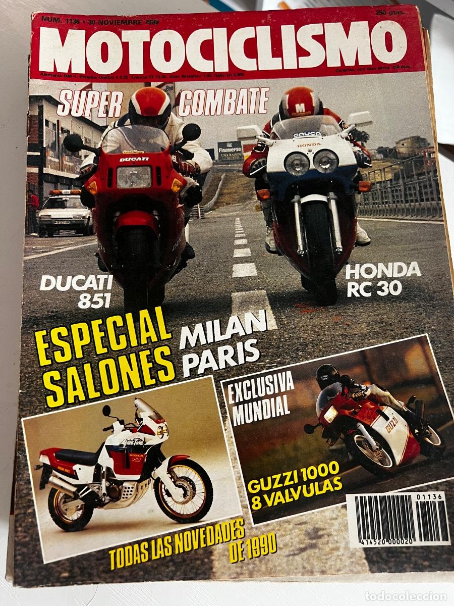 Coches y motocicletas: MOTOCICLISMO. N&ordm; 1136. A&Ntilde;O 1989. PRUEBA: GUZZI 1000 DAYTONA R&Eacute;PLICA. HONDA RC 30... LEER.