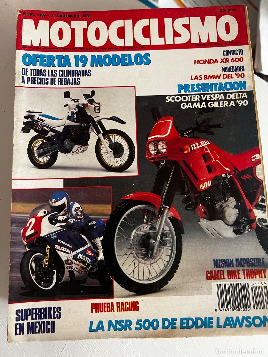 Coches y motocicletas: MOTOCICLISMO. N&ordm; 1139. A&Ntilde;O 1989. PRUEBA: HONDA XR 600. VESPA, DELTA Y GAMA GILERA &acute;90. PAR&Iacute;S.. LEER.