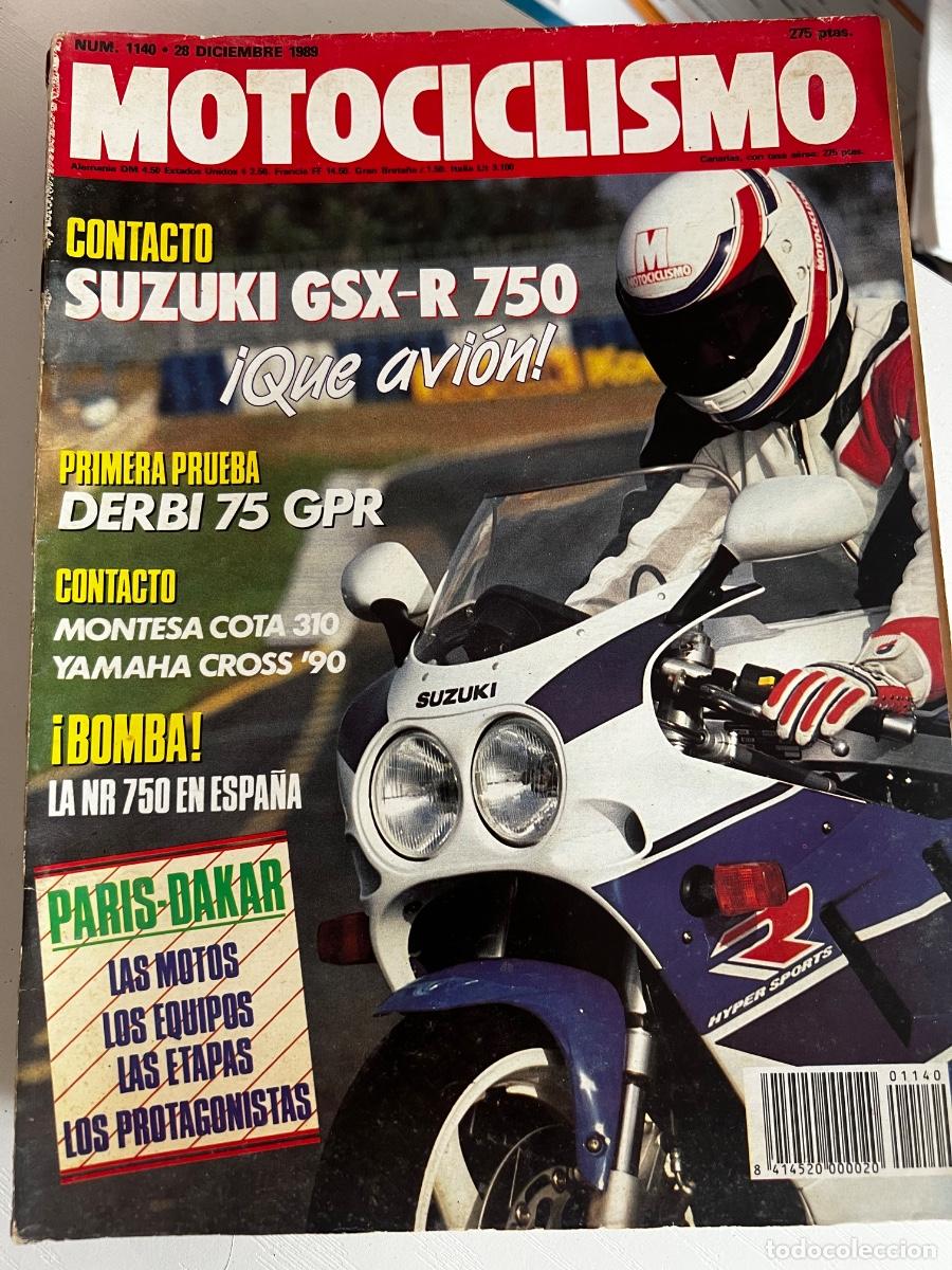 Coches y motocicletas: MOTOCICLISMO. N&ordm; 1140. A&Ntilde;O 1989. SUZUKI GSX-R 750. DERBI 75 GPS. MONTESA COTA 310... LEER.