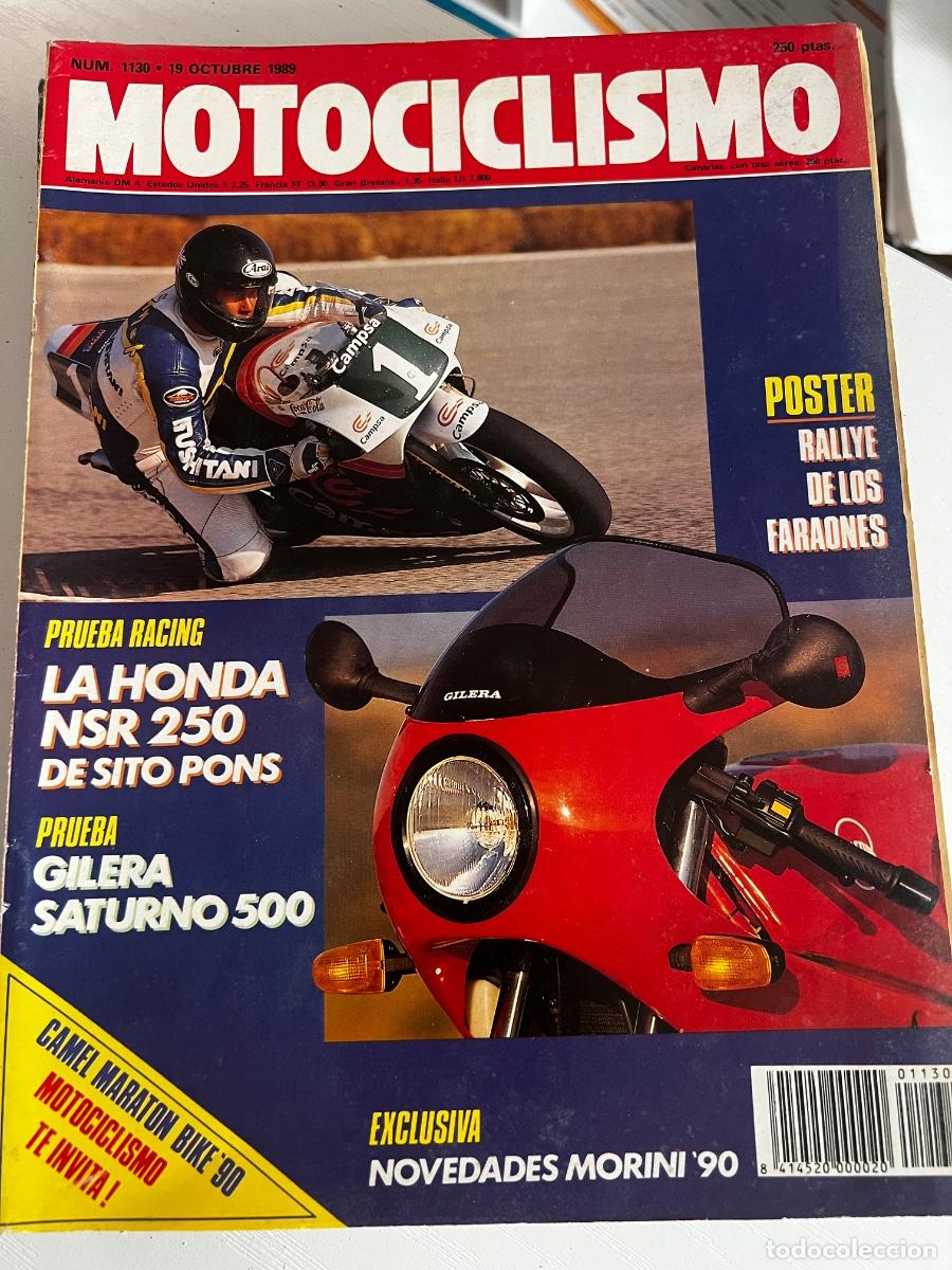 Coches y motocicletas: MOTOCICLISMO. N&ordm; 1130. A&Ntilde;O 1989. PRUEBA: HONDA NSR 250. PRUEBA: GILERA SATURNO.... LEER.