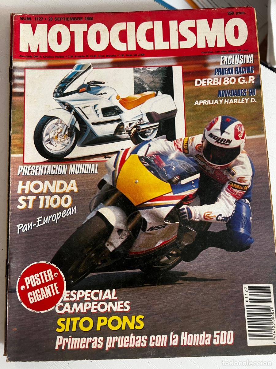 Coches y motocicletas: MOTOCICLISMO. N&ordm; 1127. SEPTIEMBRE 1989. PRUEBA:HONDA 500. PRUEBA RACING DERBI 80 G.P. HONDA ST. LEER
