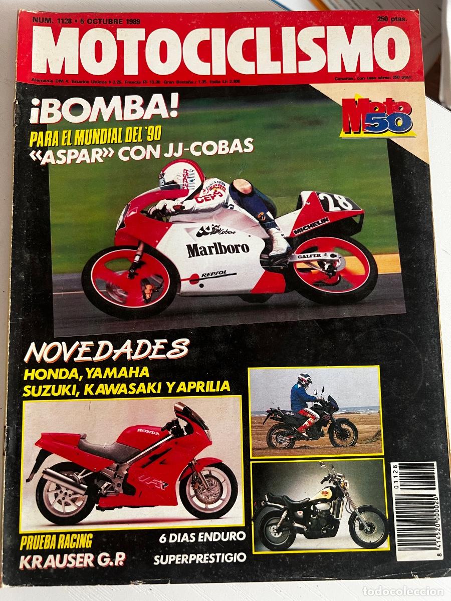Coches y motocicletas: MOTOCICLISMO. N&ordm; 1128. OCTUBRE 1989. APRILIA &acute;90. ALBERTO PUIG. EL CAMPEONATO DE RALLYES. LEER.
