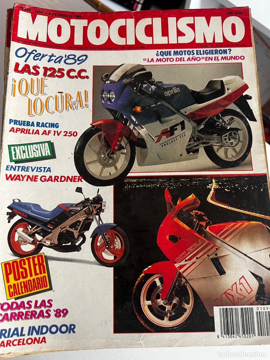 Coches y motocicletas: MOTOCICLISMO. N&ordm; 1094. FEBRERO 1989. PRUEBA: APRILIA AF1 V 250. ENTREVISTA: CARLOS CARDUS... LEER.