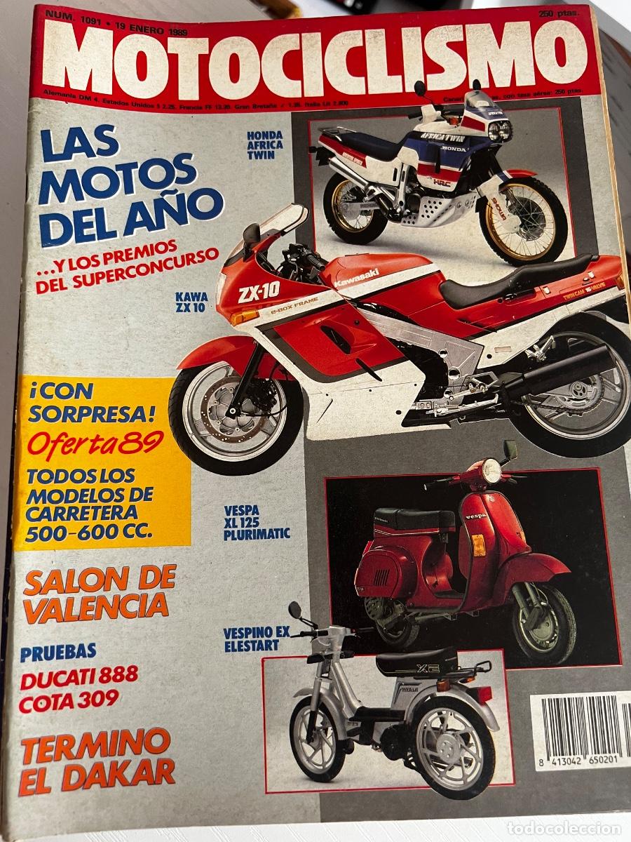 Coches y motocicletas: MOTOCICLISMO. N&ordm; 1091. A&Ntilde;O 1989. DUCATI SUPERBIKE 888. MONTESA COTA 309. SAL&Oacute;N DE VALENCIA. LEER