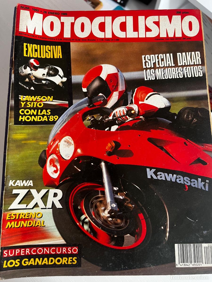 Coches y motocicletas: MOTOCICLISMO. N&ordm; 1092. A&Ntilde;O 1989. KAWA ZXR 750. YAMAHA RD 350. ESPECIAL DAKAR.... LEER.