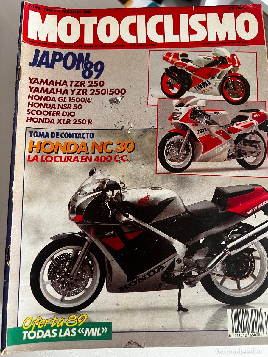 Coches y motocicletas: MOTOCICLISMO. N&ordm; 1093. A&Ntilde;O 1989. YAMAHA TZR 250. HONDA XLR 250R. HONDA NC30. NOVEDADES JAP&Oacute;N. LEER