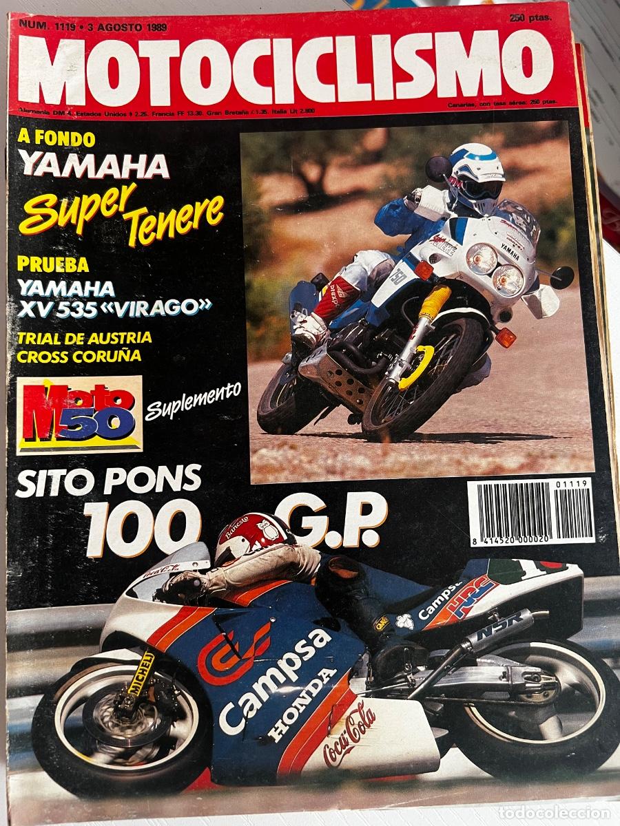 Coches y motocicletas: MOTOCICLISMO. N&ordm; 1119. AGOSTO 1989. SITO PONS. TRIAL MUNDIAL EN AUSTRIA. YAMAHA SUPER TENER&Eacute;. LEER