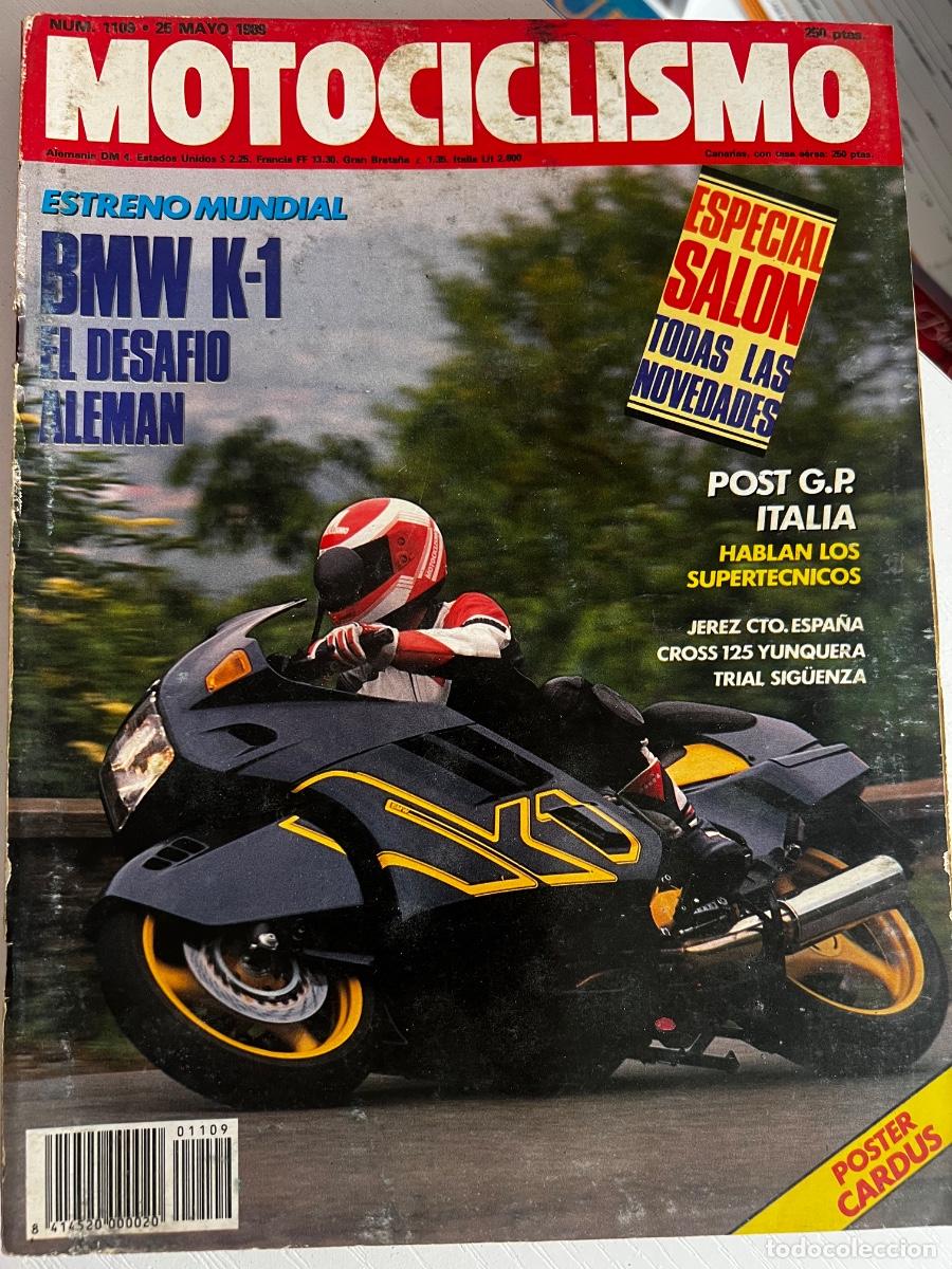 Coches y motocicletas: MOTOCICLISMO. N&ordm; 1109. MAYO 1989. BMW K-1. YAMAHA YZM 225. GP DE ITALIA. CROSS DE 125. LEER