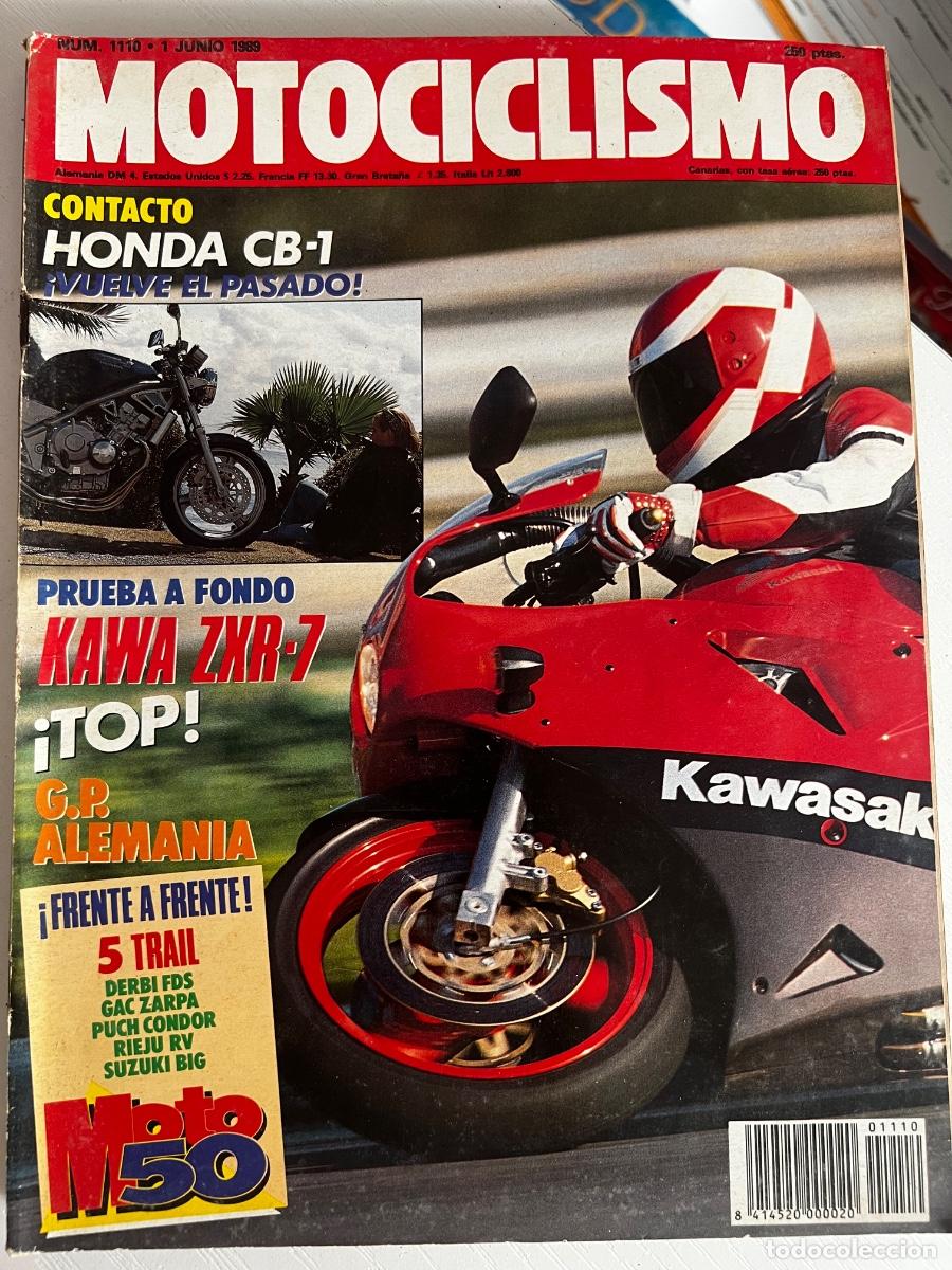 Coches y motocicletas: MOTOCICLISMO. N&ordm; 1110. JUNIO 1989. PRUEBA: KAWASAKI ZXR-7. SAL&Oacute;N DE BARCELONA. G.P. LEER
