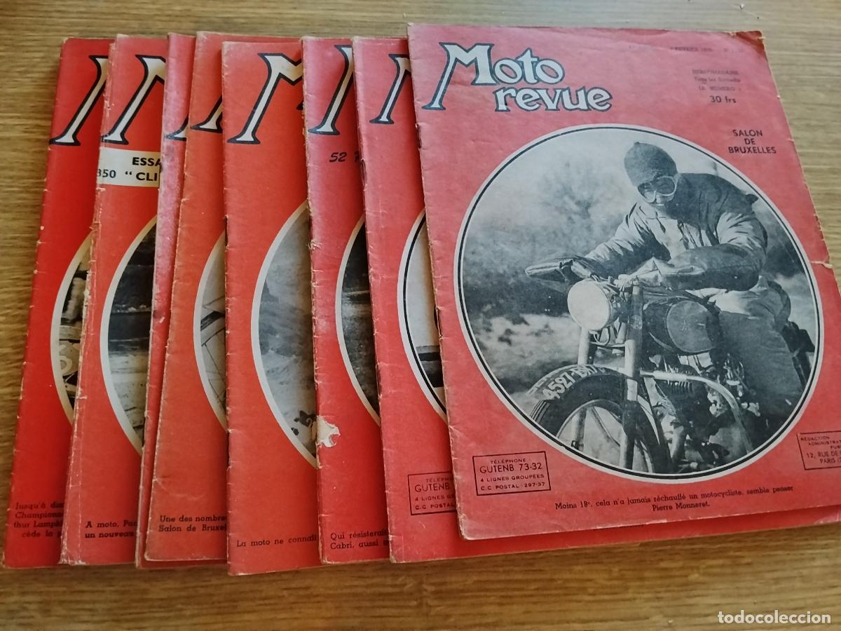 Coches y motocicletas: MOTO REVUE. 8 EJEMPLARES. A&Ntilde;OS 1953 AL 1961