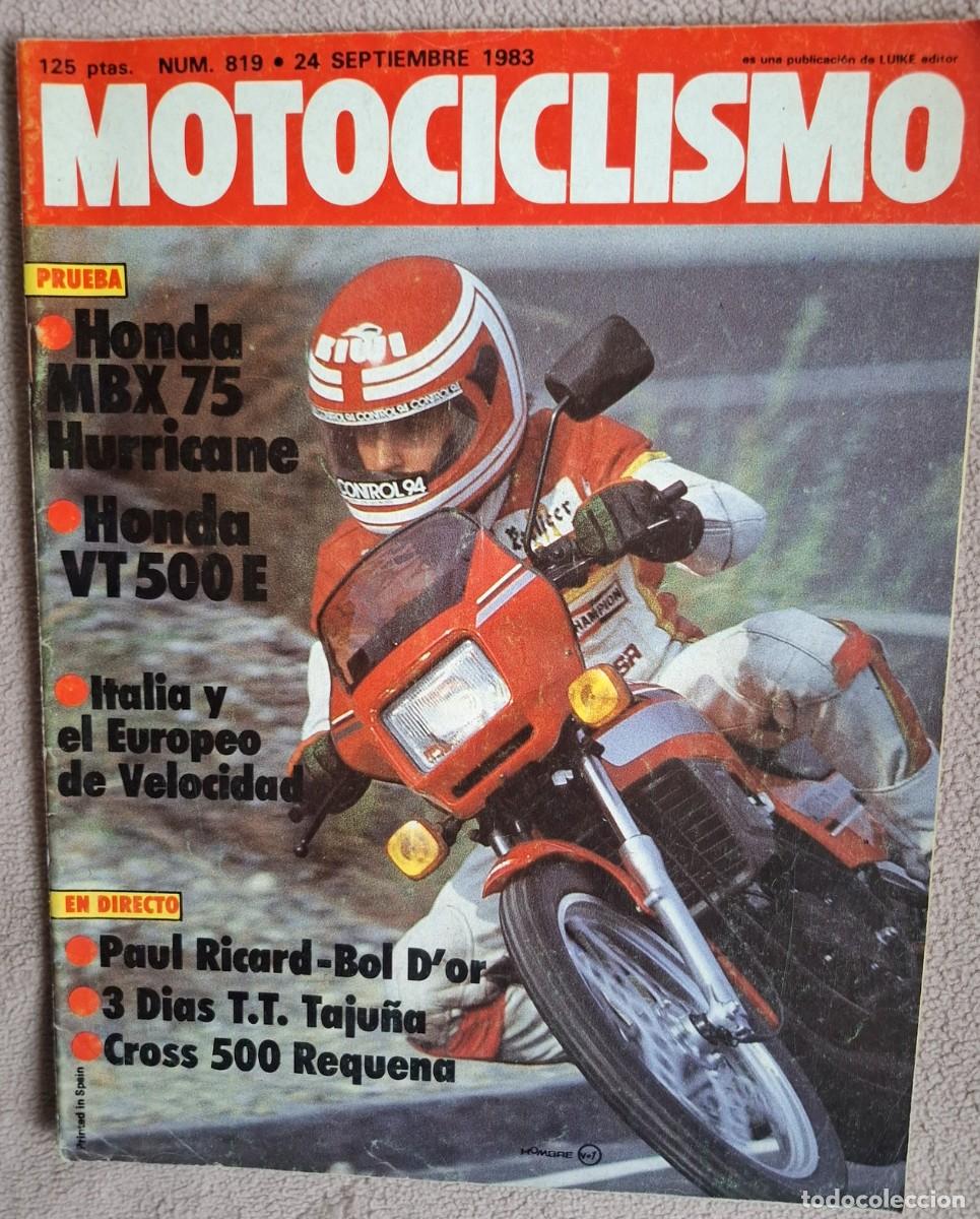 Coches y motocicletas: Revista Motociclismo N&ordm;819 septiembre de 1983-F