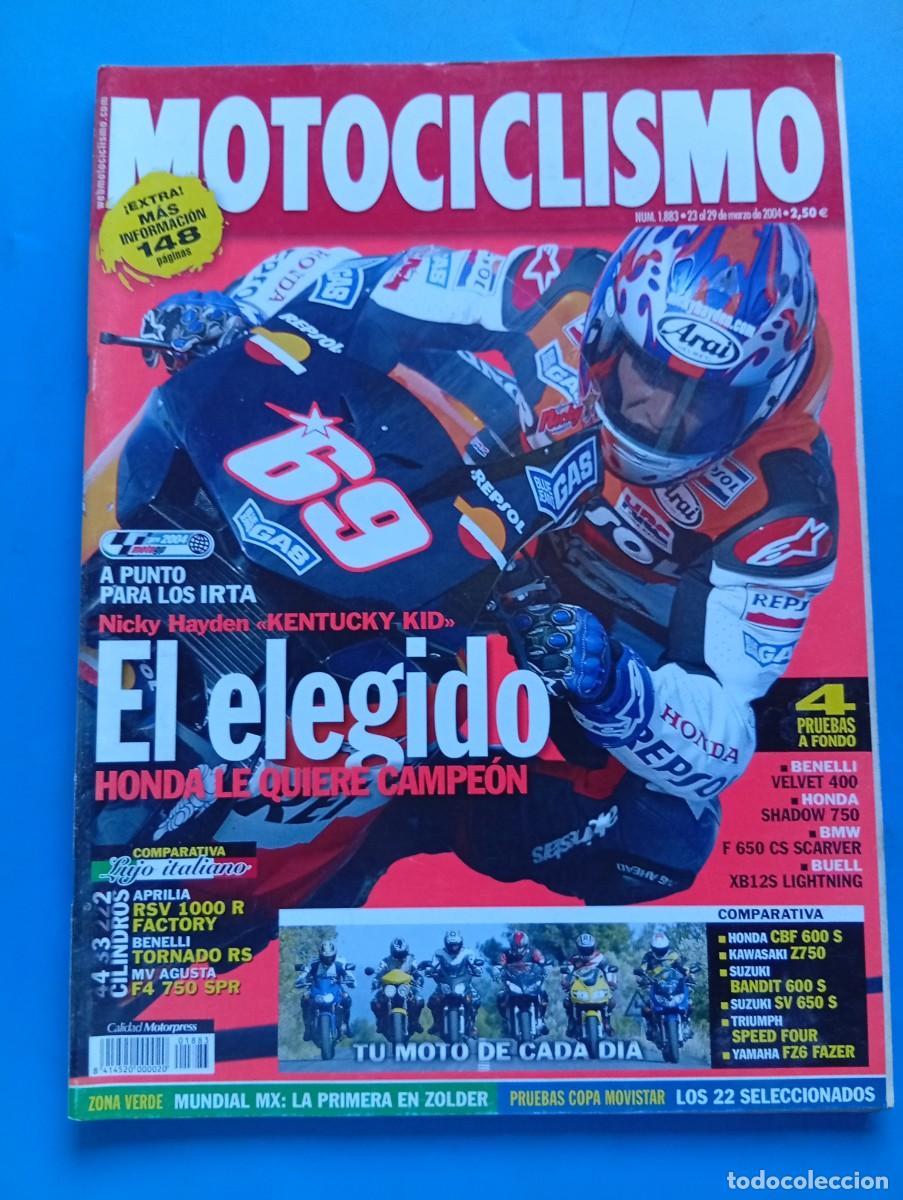 Coches y motocicletas: MOTOCICLISMO. N&ordm; 1883. MARZO 2004. PRUEBAS : BENELLI VELVET 400/ HONDA SHADOW 750/ BMW F 650CS. LEER