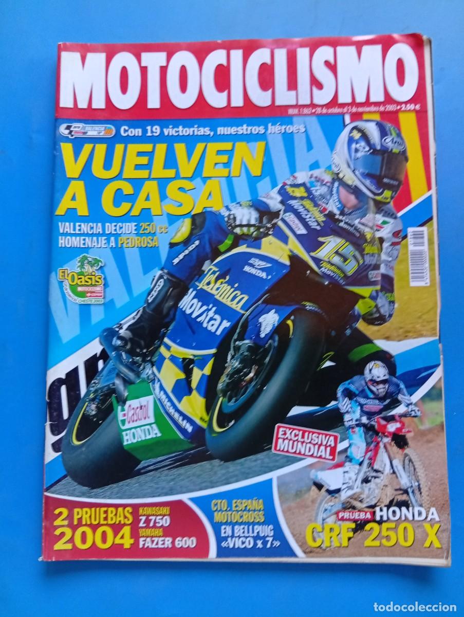 Coches y motocicletas: MOTOCICLISMO. N&ordm; 1862. NOVIEMBRE 2003. KAWASAKI Z750. YAMAHA FZ6 FAZER. HONDA CRF 250 X.... LEER.