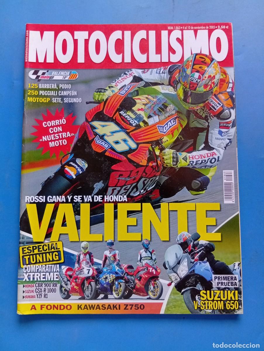 Coches y motocicletas: MOTOCICLISMO. N&ordm; 1863. NOVIEMBRE 2003. PRUEBA: SUZUKI V-STROM 650. GRAN PREMIO DE VALENCIA... LEER.