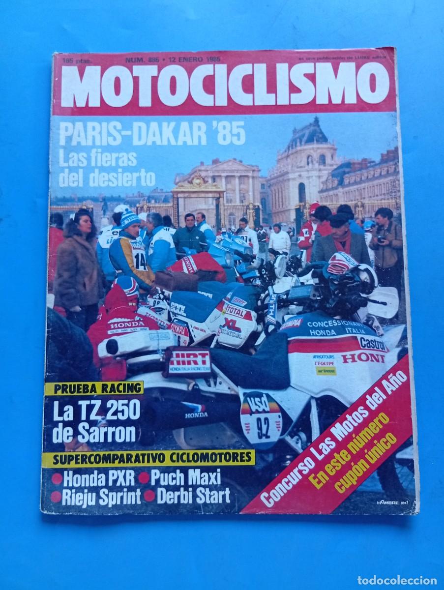 Coches y motocicletas: MOTOCICLISMO. N&ordm; 885. A&Ntilde;O 1985. PRUEBA: YAMAHA TZ 250. ENTREVISTA: MINGO PAR&Eacute;S. PAR&Iacute;S-DAKAR &acute;.. LEER