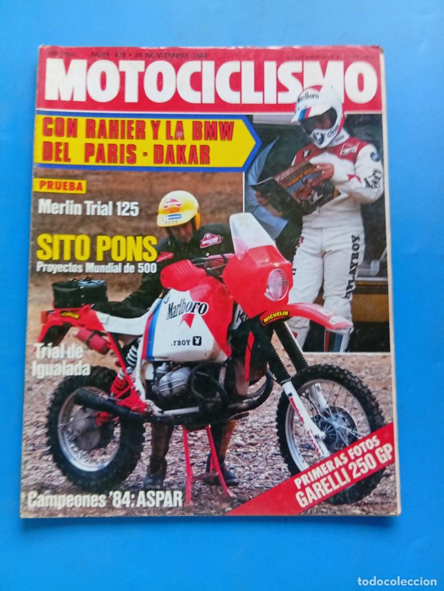 Coches y motocicletas: MOTOCICLISMO. N&ordm; 879. A&Ntilde;O 1983. PRUEBA: MERLIN TRIAL 125. ENTREVISTA SITO PONS. LA GARELLI 25.. LEER
