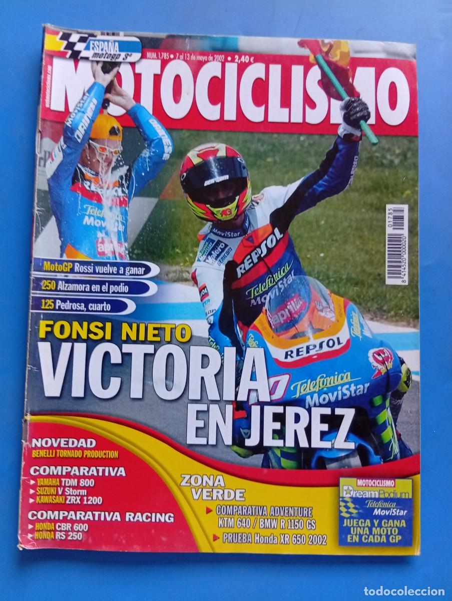 Coches y motocicletas: MOTOCICLISMO. N&ordm; 1785. MAYO 2002. FONSI NIETO VICTORIA EN JEREZ. BENELLI TORNADO. YAMAHA TDM.. LEER.