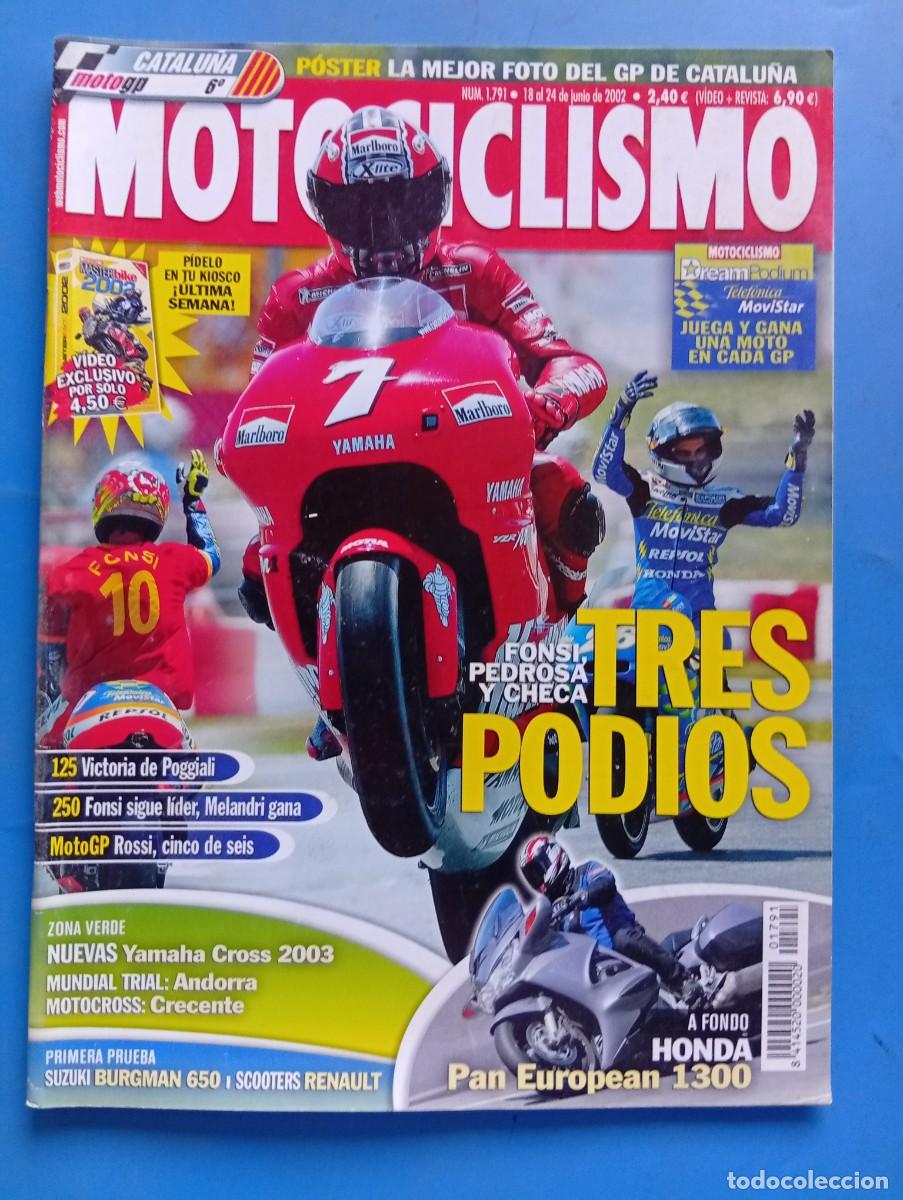 Coches y motocicletas: MOTOCICLISMO. N&ordm; 1791. JUNIO 2002. FONSI, PEDROSA Y CHECA TRES PODIOS. YAMAHA CROSS 2003...... LEER.