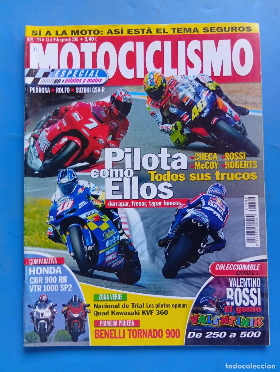Coches y motocicletas: MOTOCICLISMO. N&ordm; 1799. AGOSTO 2002. PILOTA COMO ELLOS. CHECA, ROSSI, McCOY, ROBERTS... LEER