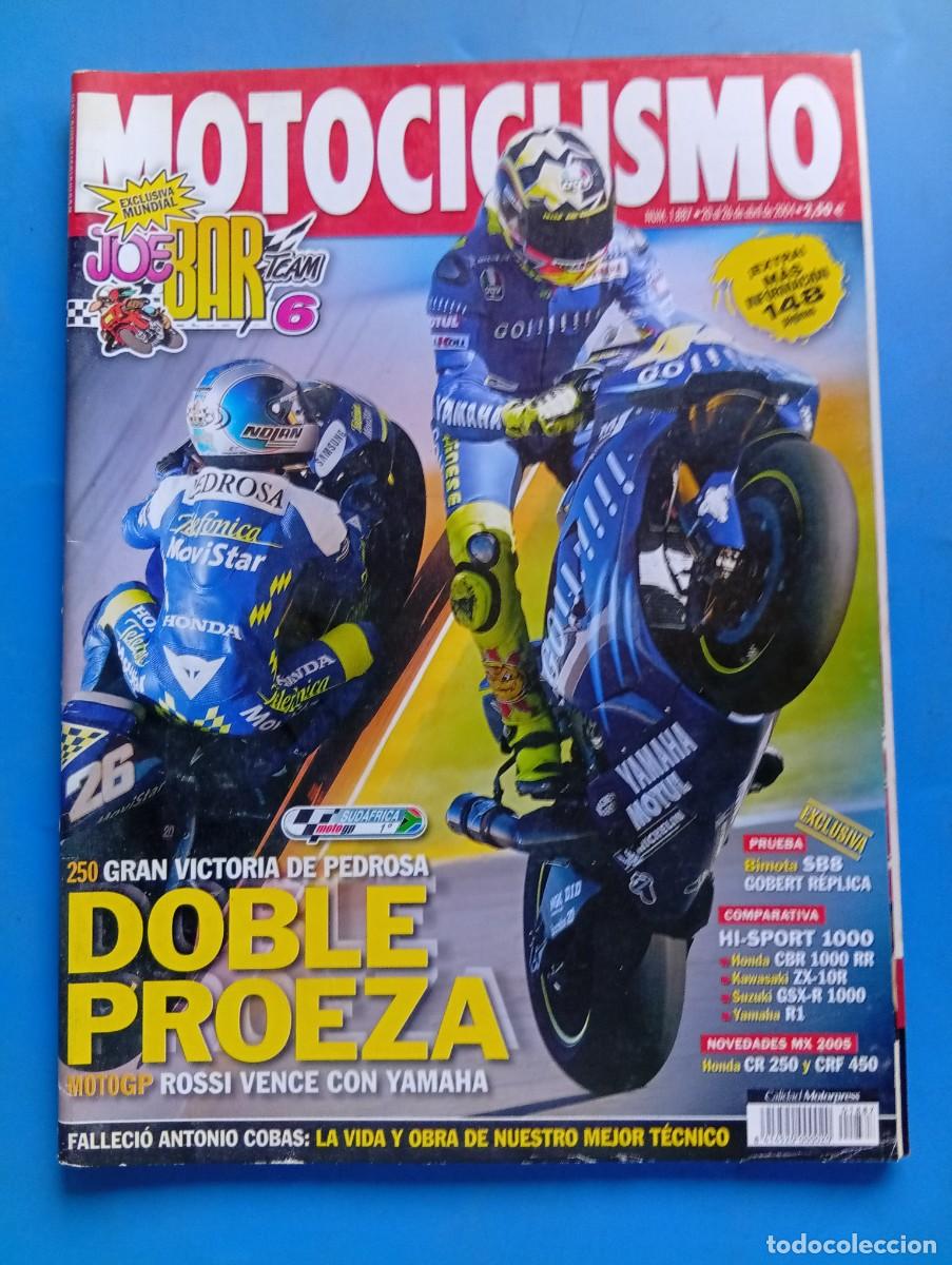 Coches y motocicletas: MOTOCICLISMO. N&ordm; 1887. ABRIL 2004. HONDA CBR 1000 RR. KAWASAKI ZX-10R. SUZUKI GSX-R 1000.... LEER.