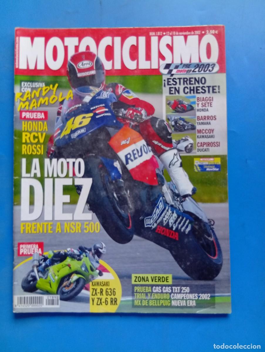Coches y motocicletas: MOTOCICLISMO. N&ordm; 1812. NOVIEMBRE 2002. PRUEBA : HONDA RCV ROSSI. BIAGGI Y SETE HONDA... LEER.