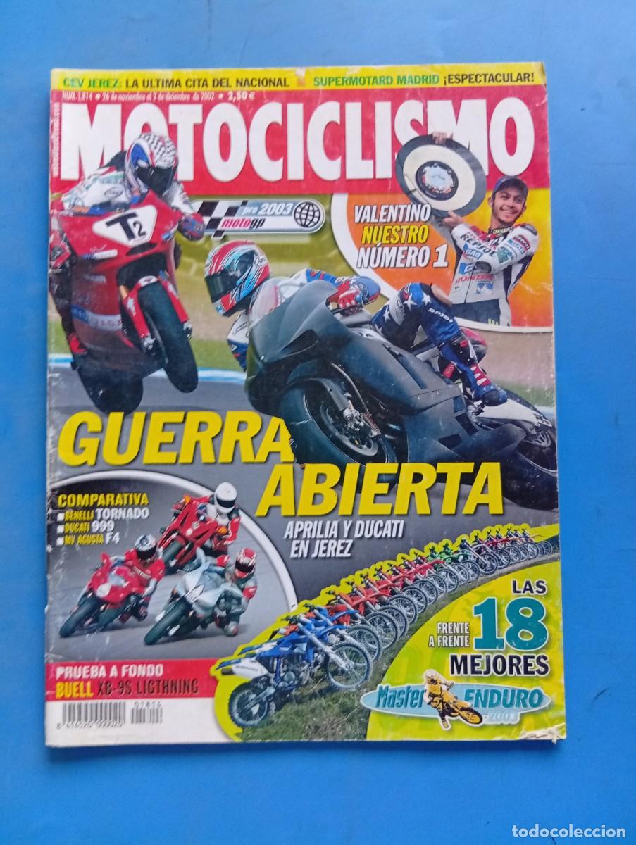 Coches y motocicletas: MOTOCICLISMO. N&ordm; 1814. NOVIEMBRE 2002. APRILIA Y DUCATI EN JEREZ. VALENTINO NUESTRO NUMERO 1.. LEER.