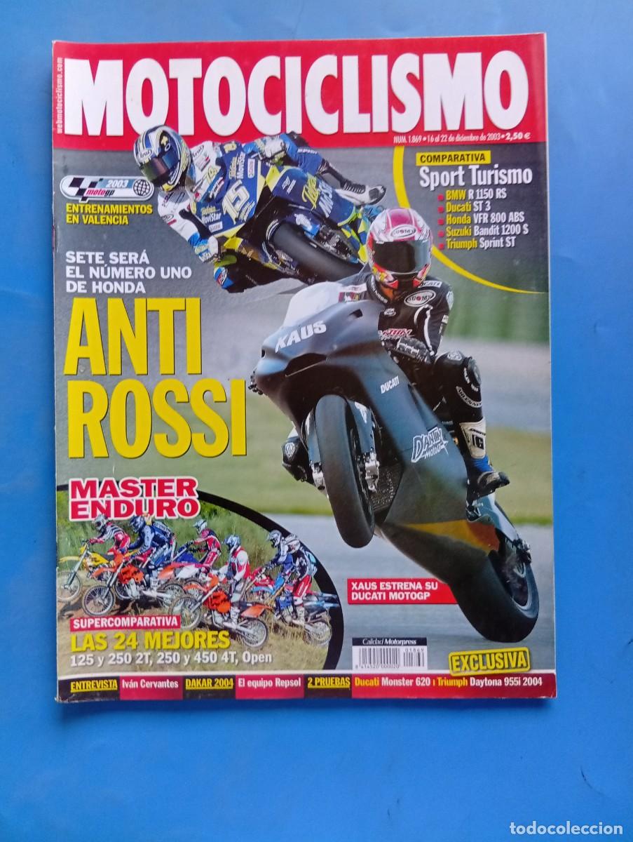 Coches y motocicletas: MOTOCICLISMO. N&ordm; 1869. DICIEMBRE 2003. BMW R 1150 RS. DUCATI ST 3. HONDA VFR 800 ABS... LEER.