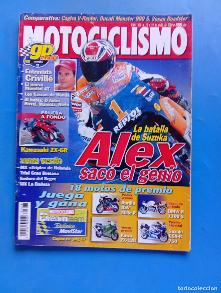 Coches y motocicletas: MOTOCICLISMO. N&ordm; 1678. ABRIL 2000. PRUEBA : KAWASAKI ZX-6R. LA BATALLA DE SUZUKA. ENTREVISTA.. LEER.