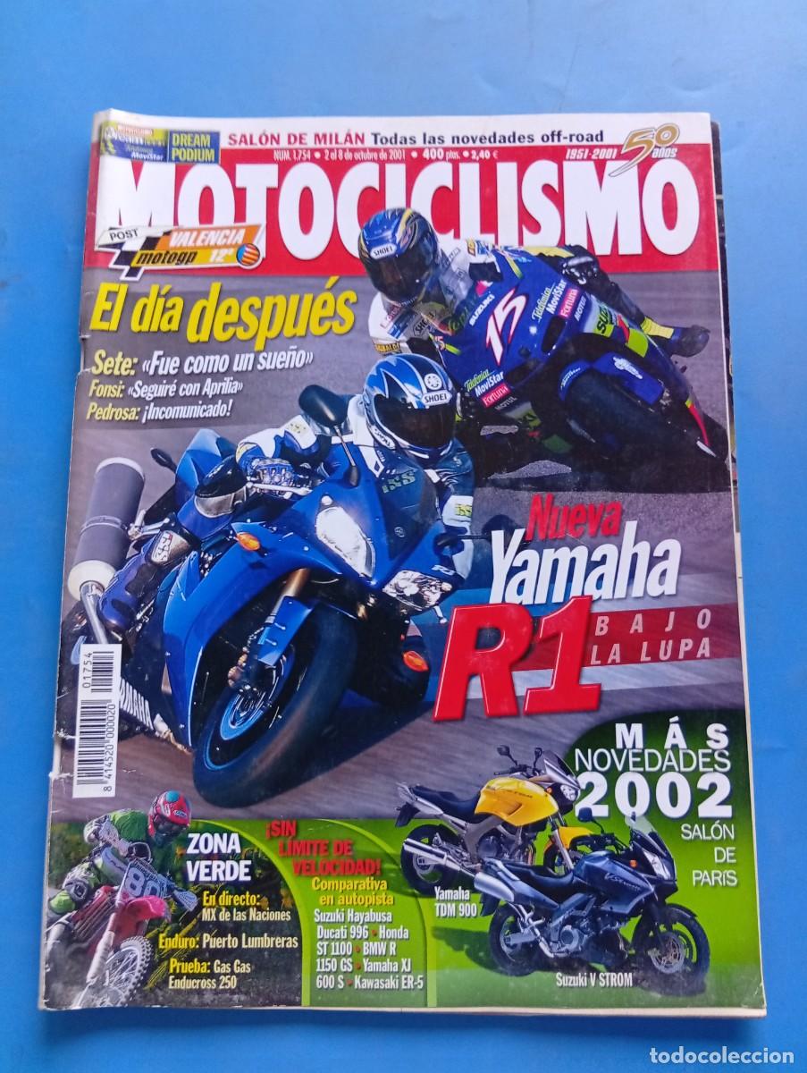 Coches y motocicletas: MOTOCICLISMO. N&ordm; 1754. OCTUBRE 2001. PRUEBA: YAMAHA YZF-R1 2002. NACIONAL DE ENDURO EN MURCIA. LEER
