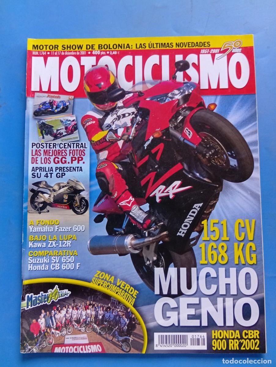 Coches y motocicletas: MOTOCICLISMO. N&ordm; 1764. DICIEMBRE 2001. YAMAHA FAZER 600. BAJO LA LUPA KAWA ZX-12R. SUZUKI SV.. LEER.