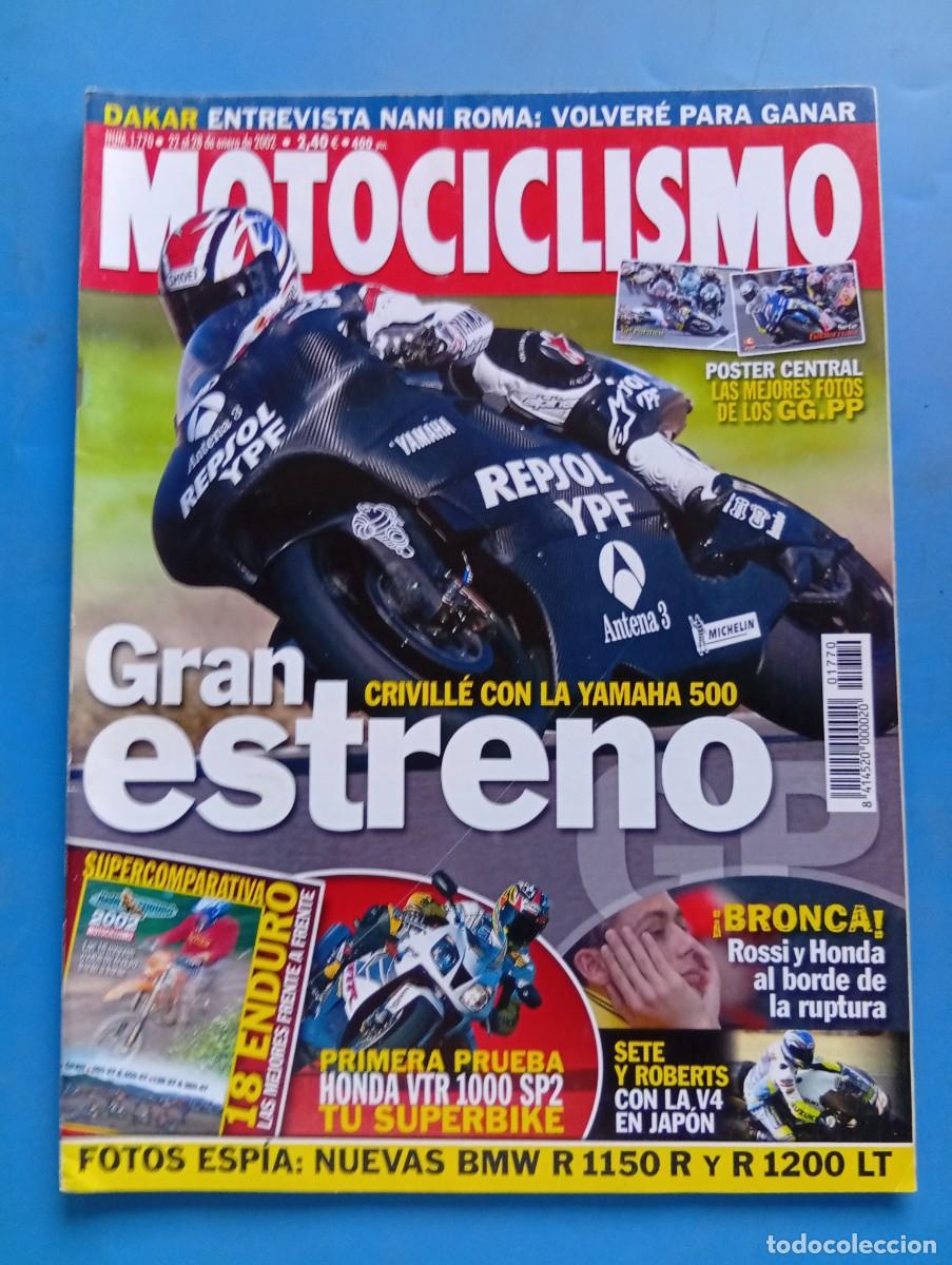 Coches y motocicletas: MOTOCICLISMO. N&ordm; 1770. ENERO. 2002. GRAN ESTRENO CREVILLE CON LA YAMAHA 500. BMW R 1150 R.. LEER.