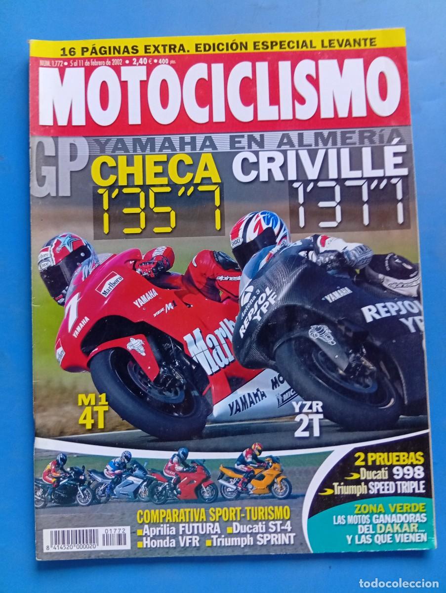 Coches y motocicletas: MOTOCICLISMO. N&ordm; 1772. FEBRERO. 2002. GP EN ALMERIA. CHECA/CREVILLE. APRILIA FUTURA. DUCATI.. LEER.