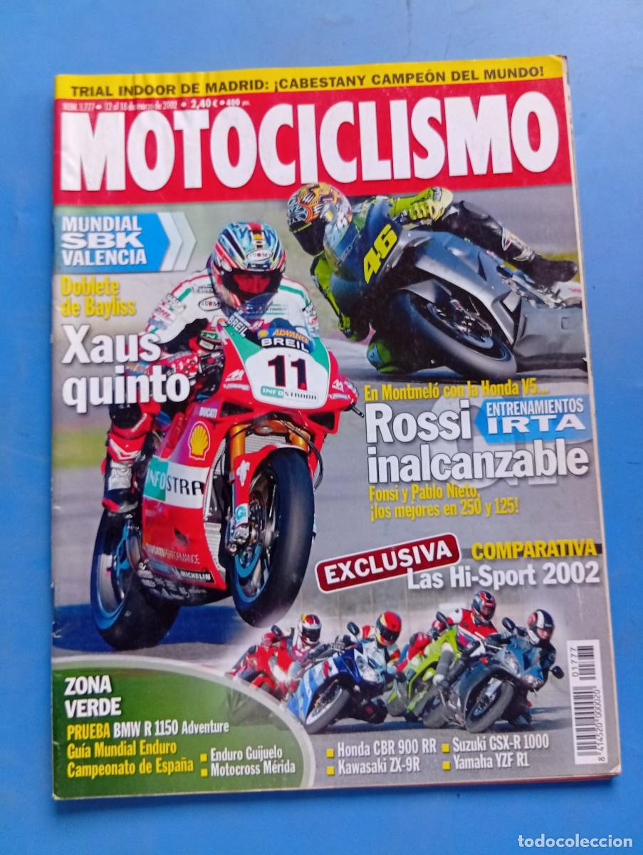 Coches y motocicletas: MOTOCICLISMO. N&ordm; 1777. MARZO 2002. ROSSI INALCANZABLE. XAUS QUINTO. PRUEBA : BMW R1150 A... LEER.