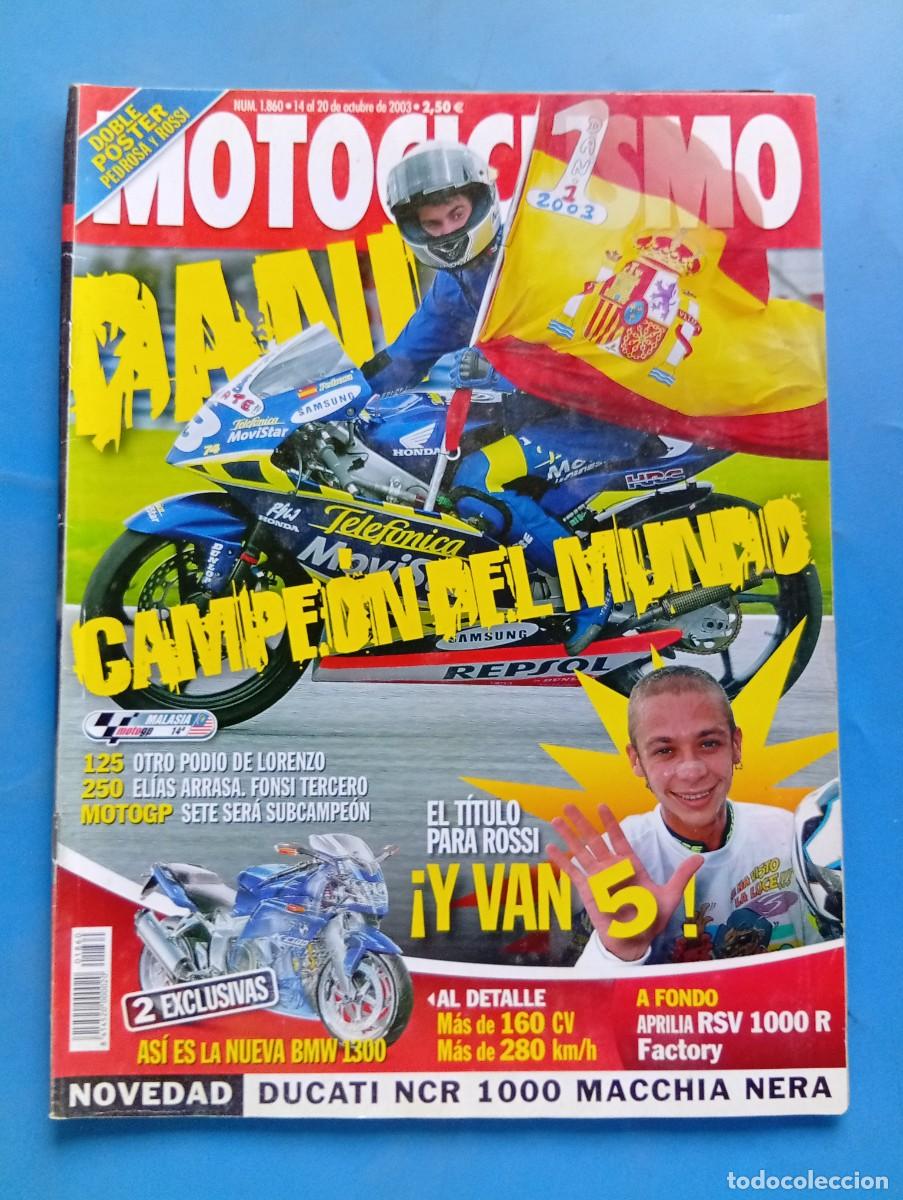 Coches y motocicletas: MOTOCICLISMO. N&ordm; 1860. OCTUBRE 2003. NOVEDAD BMW K. APRILIA RSV FACTORY. NCR MACCHIA NERA.... LEER