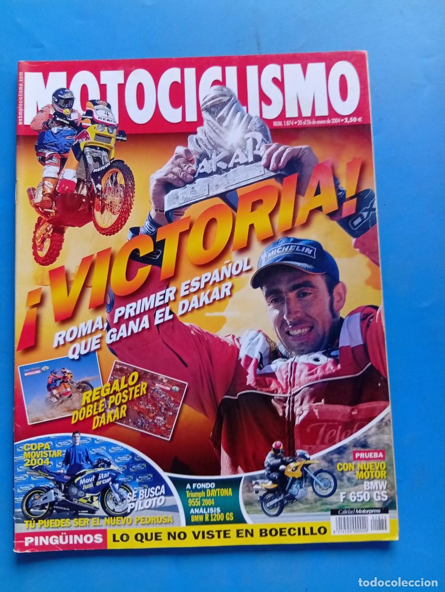 Coches y motocicletas: MOTOCICLISMO. N&ordm; 1874. ENERO 2004. &iexcl; VICTORIA !. ROMA, PRIMER ESPA&Ntilde;OL QUE GANA DAKAR. BMW.... LEER.