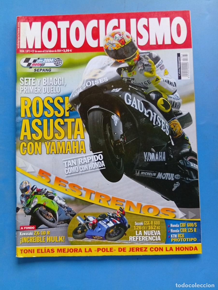 Coches y motocicletas: MOTOCICLISMO. N&ordm; 1875. FEBRERO 2004. ROSSI ASUSTA CON YAMAHA. SUZUKI GSX-R 600. HONDA CBF .... LEER.