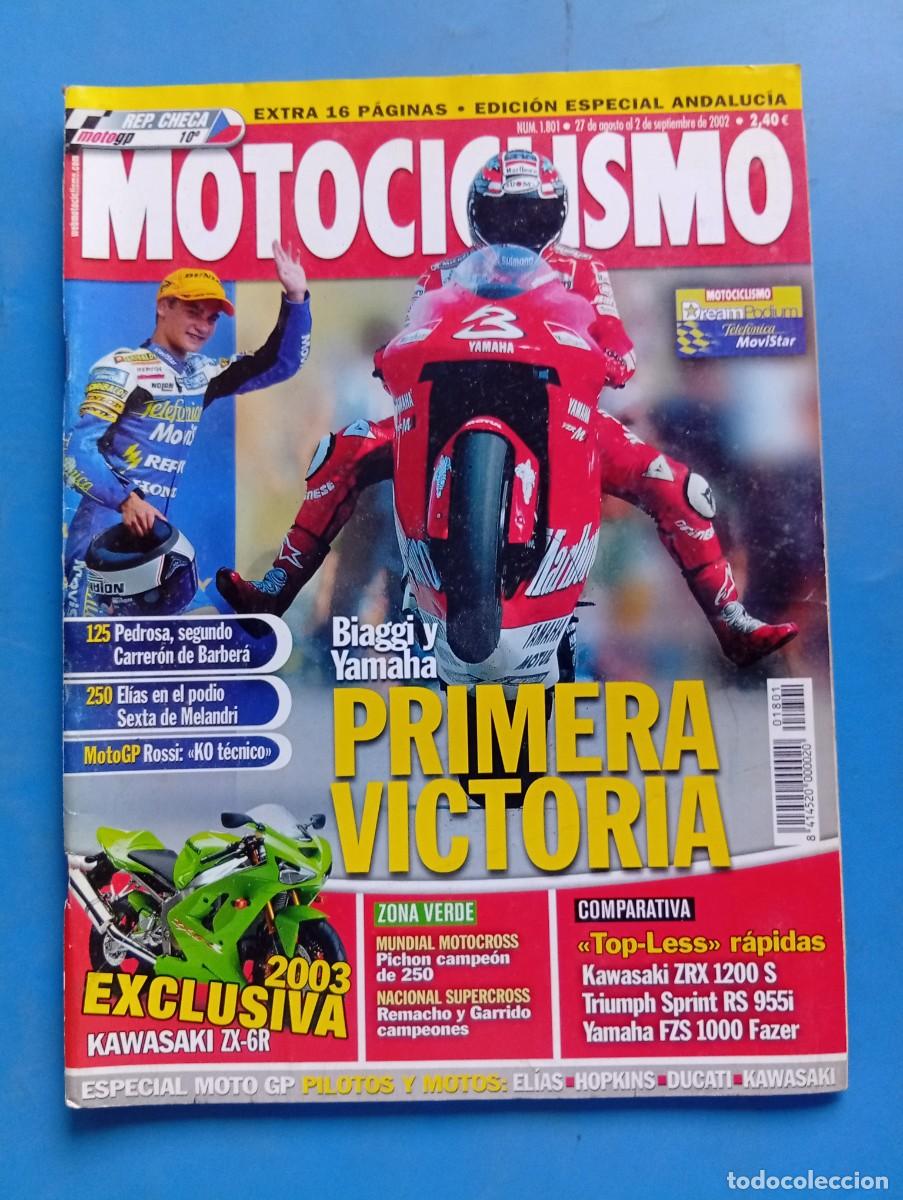 Coches y motocicletas: MOTOCICLISMO. N&ordm; 1801. AGOSTO 2002. KAWASAKI ZRX 1200 S. TRIUMPH SPRINT RS 955I.. LEER