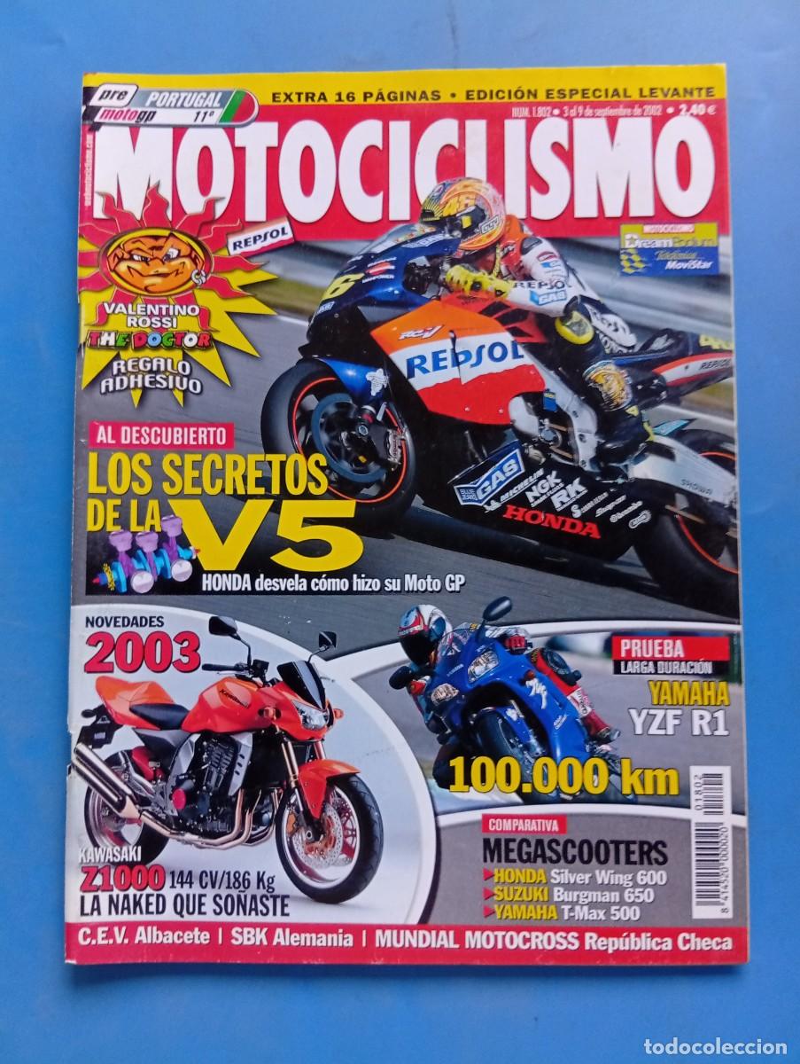 Coches y motocicletas: MOTOCICLISMO. N&ordm; 1802. SEPTIEMBRE 2002. LOS SECRETOS DE LA V5. HONDA SILVER WING 600. SUZUKI.. LEER