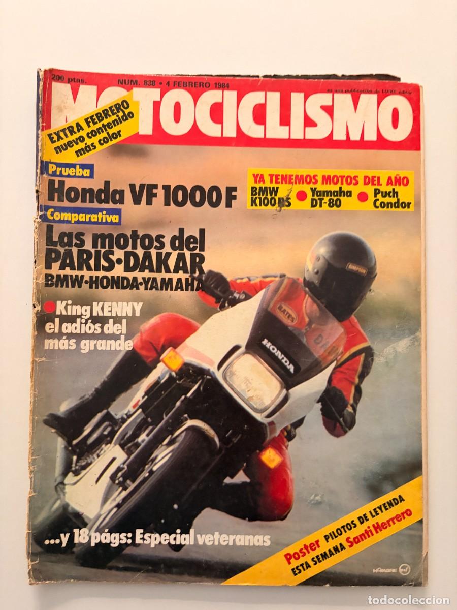 Coches y motocicletas: MOTOCICLISMO. N&ordm; 838. A&Ntilde;O 1984. PRUEBA: HONDA VF 100F. BETA TR 32. SANTI HERRERO. LEER