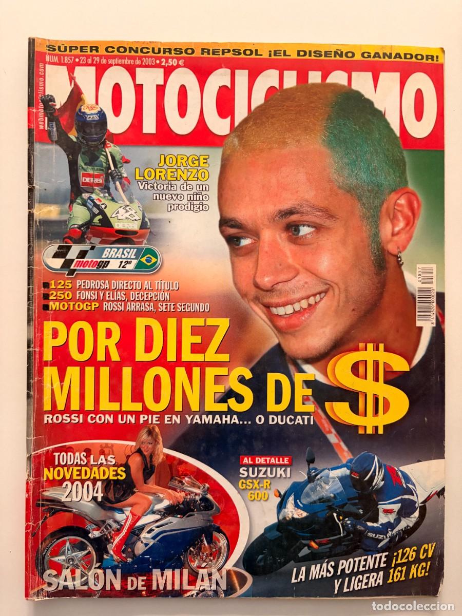 Coches y motocicletas: MOTOCICLISMO. N&deg; 1857. SEPTIEMBRE 2003. ROSSI CON UN PIE EN YAMAHA O DUCATI.